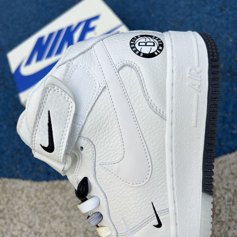 Nike Air Force 1 Mid White Black Tai Chi CT1989 117 Sneakers Men Women