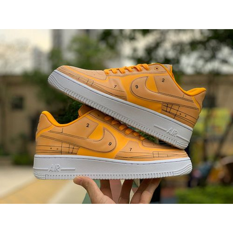 Nike Air Force 1 Orange CI3445 800 Sneakers Men Women