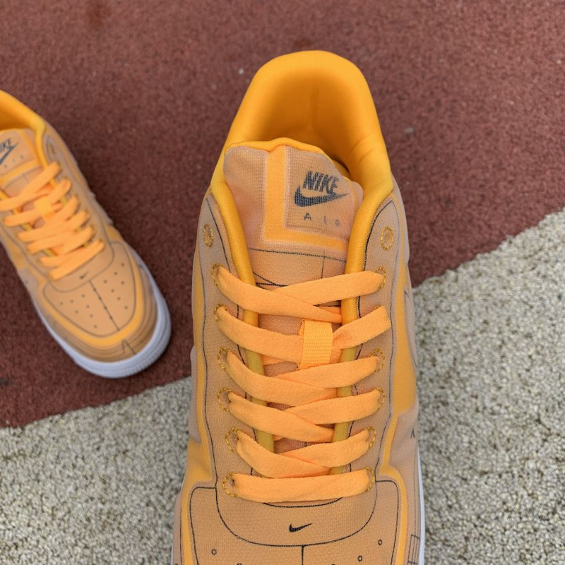 Nike Air Force 1 Orange CI3445 800 Sneakers Men Women