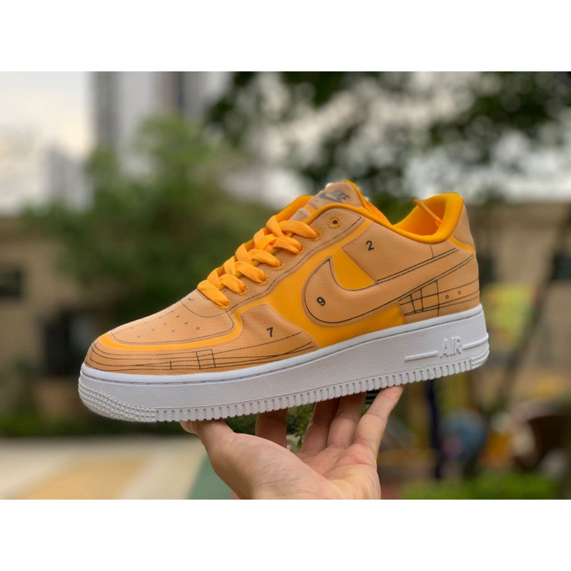 Nike Air Force 1 Orange CI3445 800 Sneakers Men Women