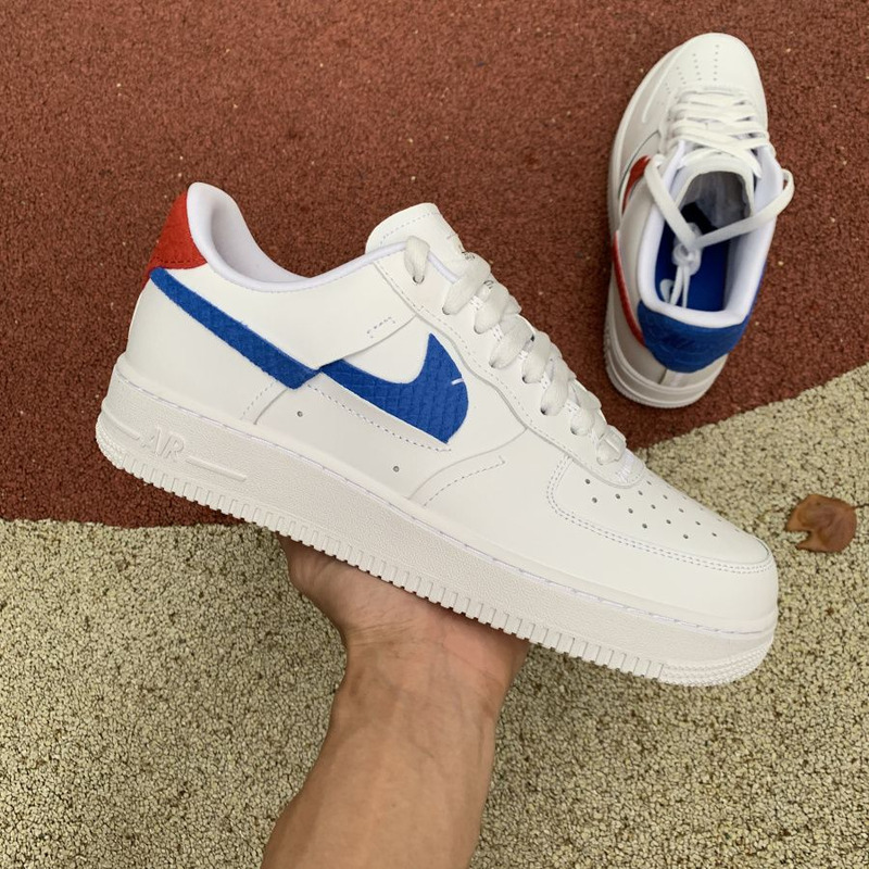 Nike Air Force 1 Snakeskin White Red Blue DC1164 100 Sneakers Men Women