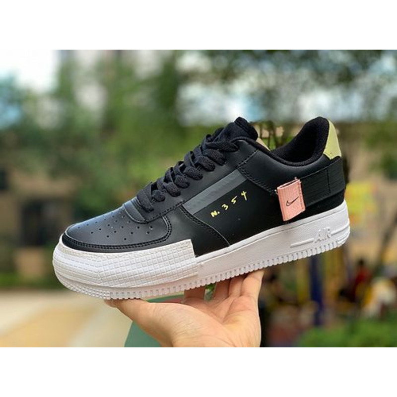 Nike Air Force 1 Type Translucent Black White CI0054 001 Sneakers men women