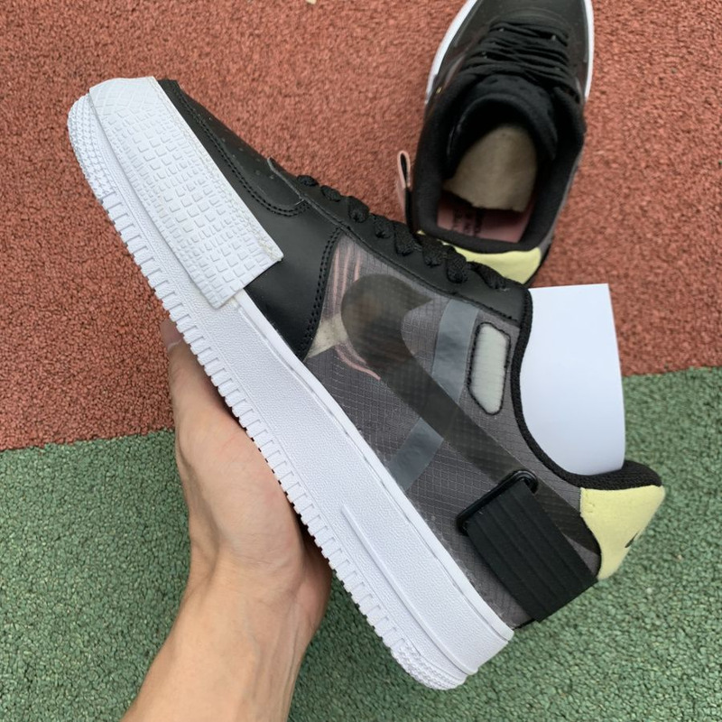 Nike Air Force 1 Type Translucent Black White CI0054 001 Sneakers men women