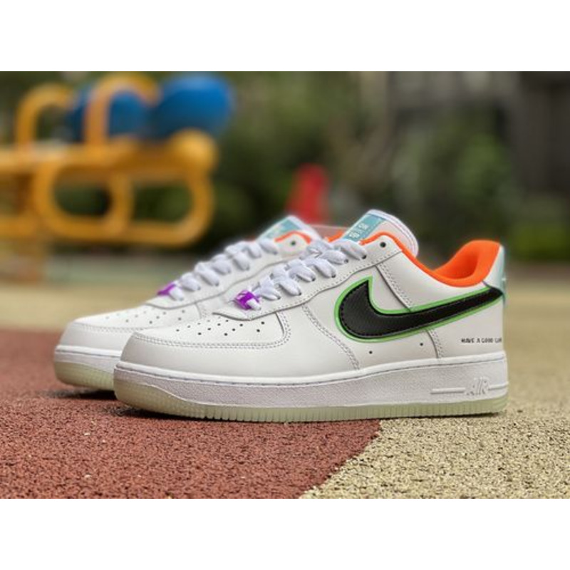 Nike Air Force 1 White Black Orange Luminous DO2333 101 Sneakers men women