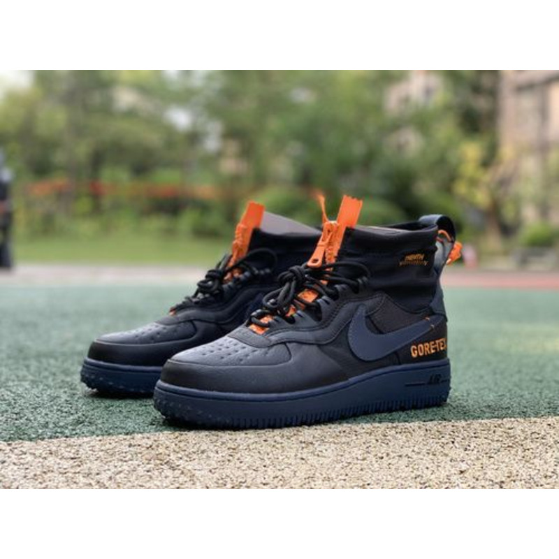 Nike Air Force 1 WTR GORE TEX Black Orange CQ7211 001 Sneakers men women