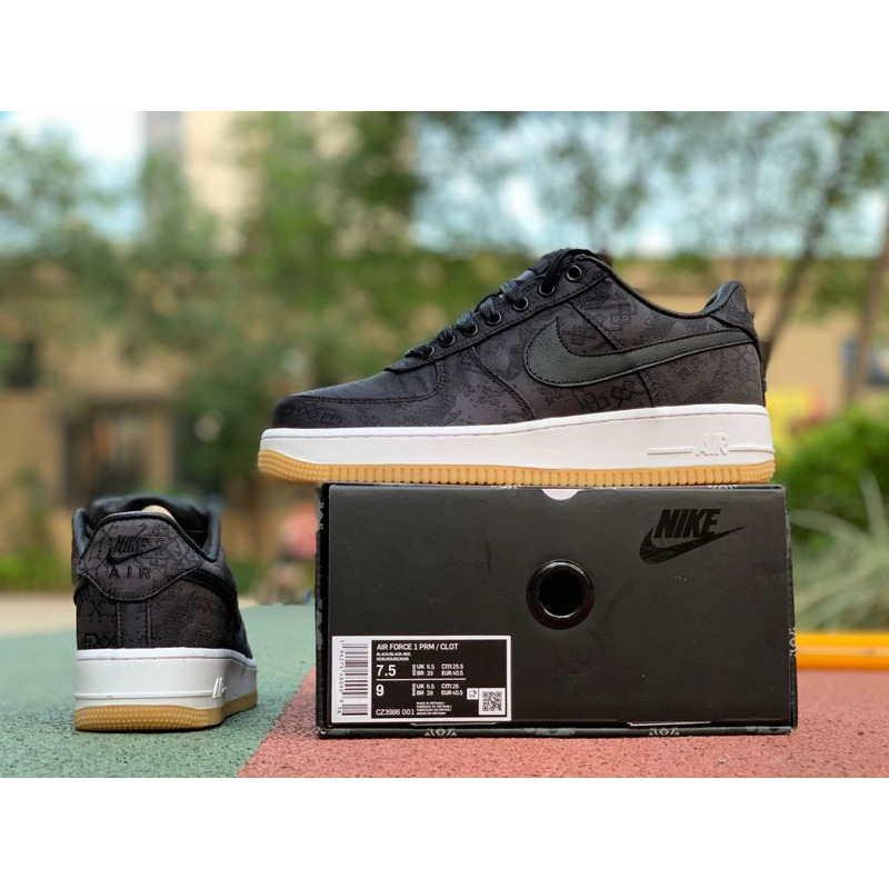 Nike Air Force 1 x Clot x Fragment Black Silk CZ3986 001 Sneakers men women