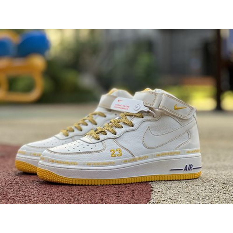 Nike Air Force 1 07 High Purple Lakers White Yellow DW8802 609 Sneakers men women