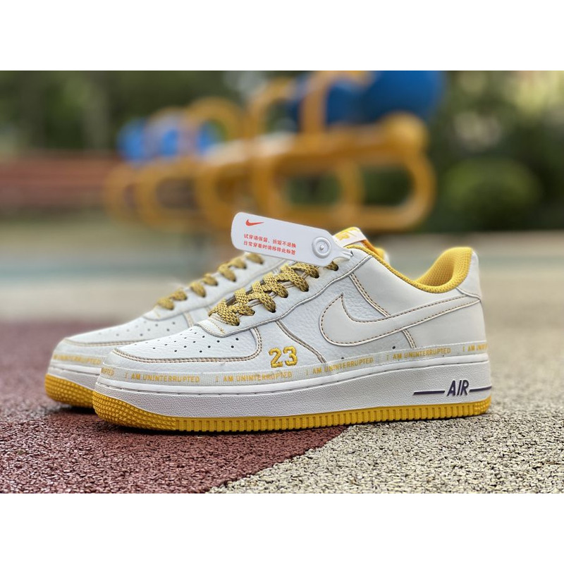 Nike Air Force 1 07 Low Purple Lakers White Yellow DW8802 605 Sneakers men women