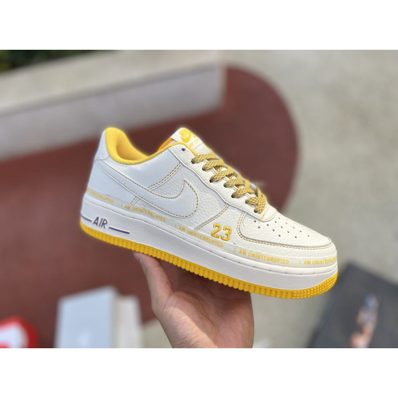 Nike Air Force 1 07 Low Purple Lakers White Yellow DW8802 605 Sneakers men women