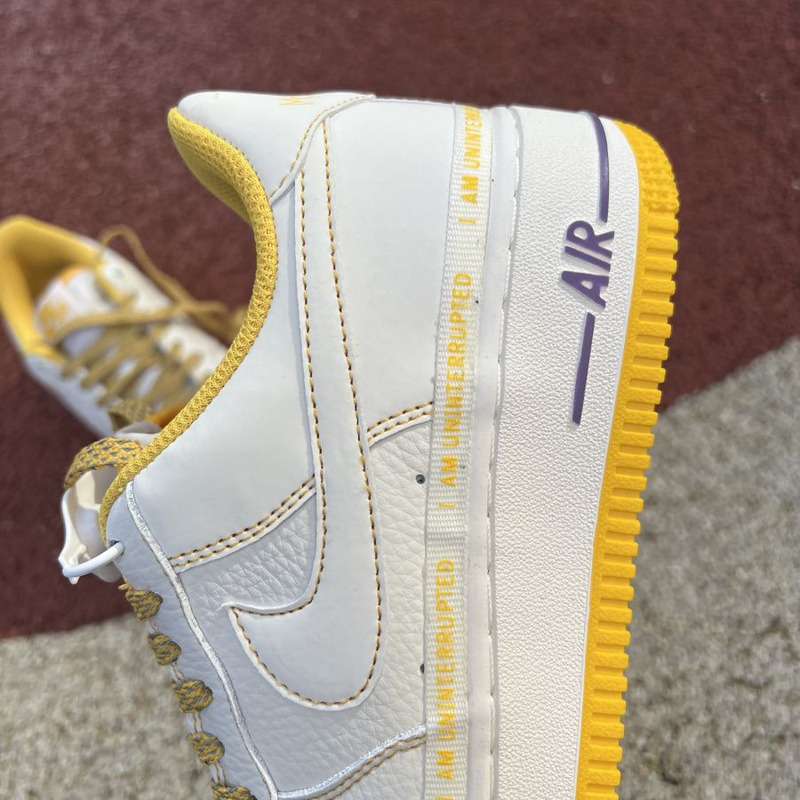 Nike Air Force 1 07 Low Purple Lakers White Yellow DW8802 605 Sneakers men women