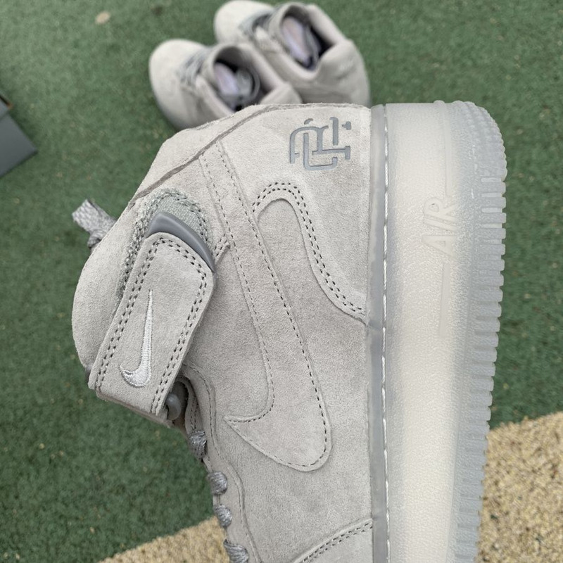 Reigning Champ x Nike Air Force1 Mid Gray 3M Reflective GB1119 198 Sneakers Men Women