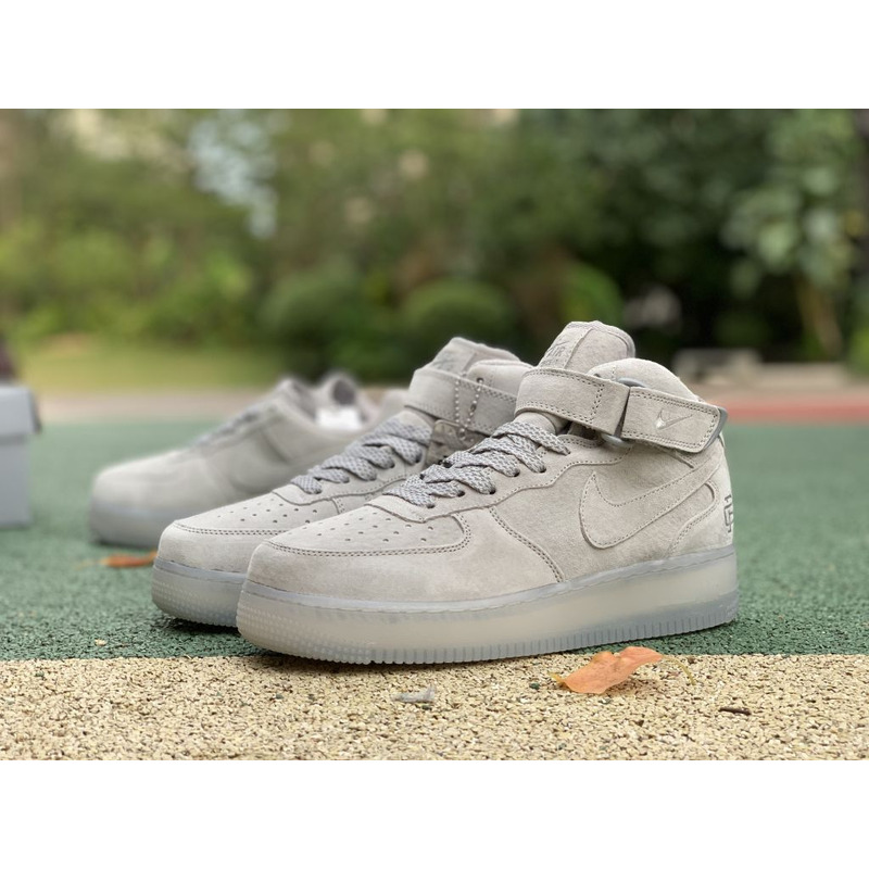 Reigning Champ x Nike Air Force1 Mid Gray 3M Reflective GB1119 198 Sneakers Men Women