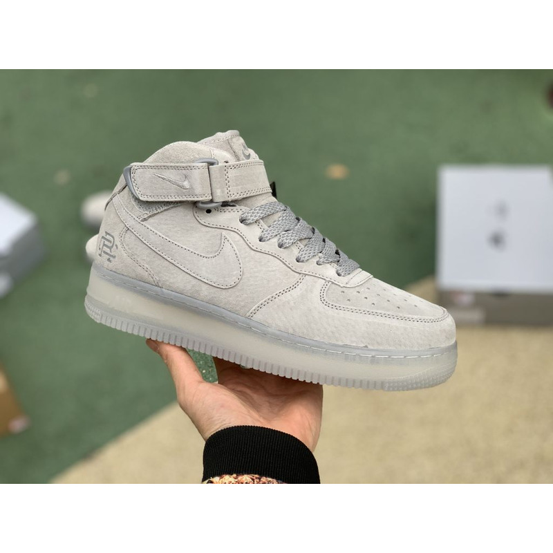 Reigning Champ x Nike Air Force1 Mid Gray 3M Reflective GB1119 198 Sneakers Men Women