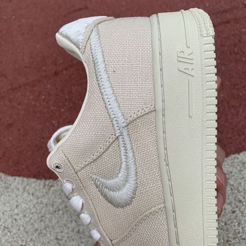 Stussy Nike Air Force 1 Beige CZ9087 200 Sneakers Men Women