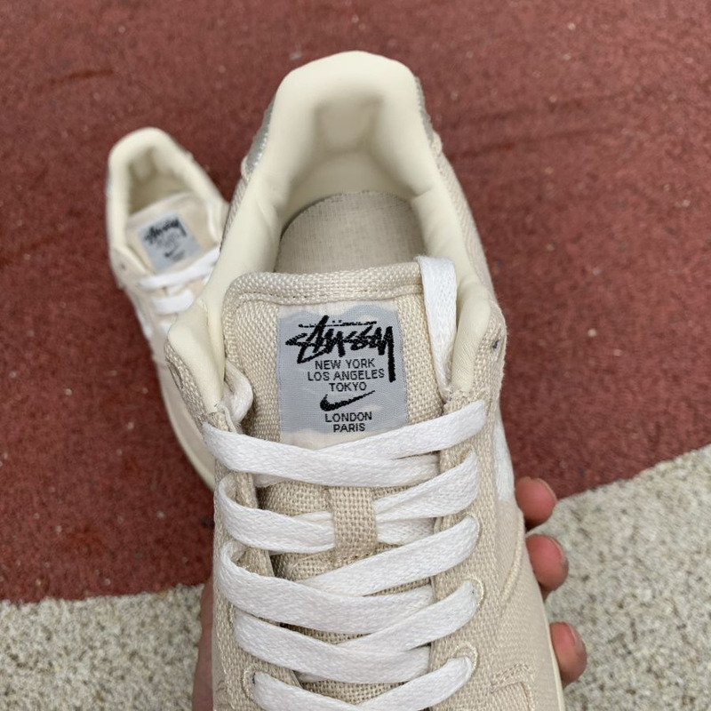 Stussy Nike Air Force 1 Beige CZ9087 200 Sneakers Men Women