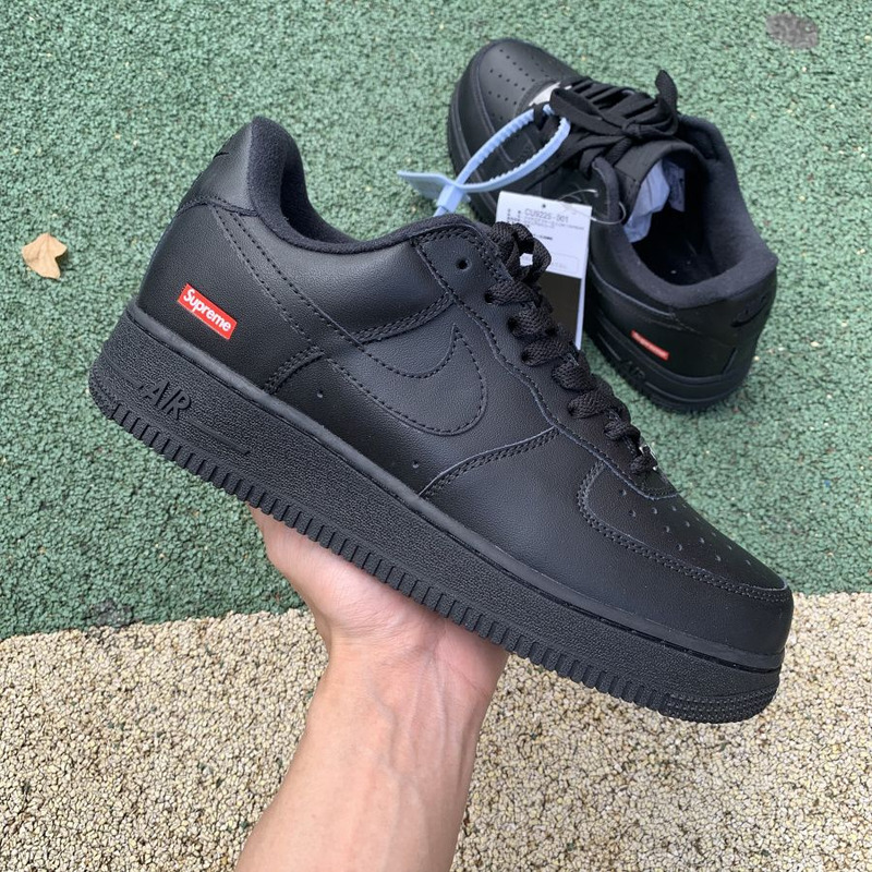 Sup*e x nike air force 1 black cu9225 001 sneakers men women