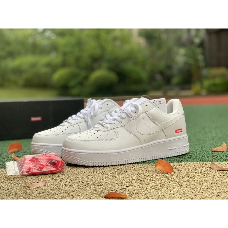 Sup*e x nike air force 1 pure white cu9225 100 sneakers men women