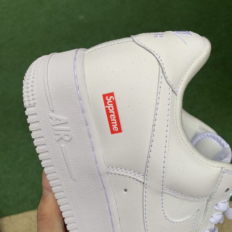 Sup*e x nike air force 1 pure white cu9225 100 sneakers men women