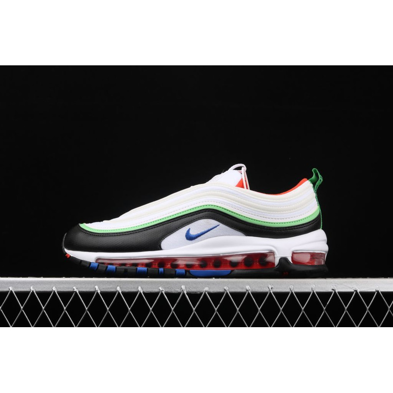 Nike Air Max 97 Black White Green 3M Reflective 921522 105 Sneakers Men Women