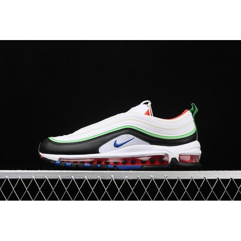 Nike Air Max 97 Black White Green 3M Reflective 921522 105 Sneakers Men Women