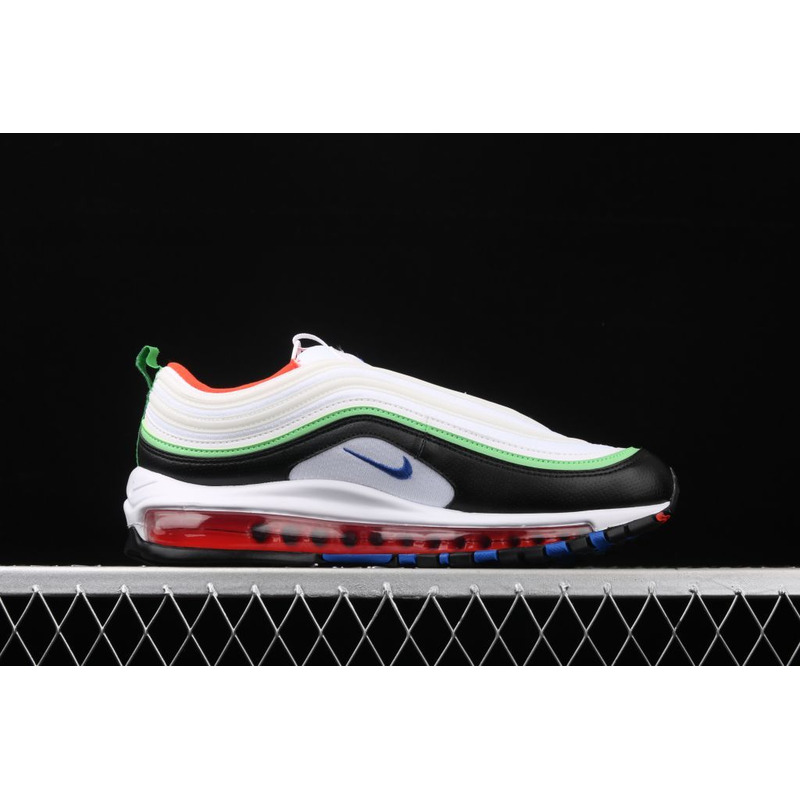 Nike Air Max 97 Black White Green 3M Reflective 921522 105 Sneakers Men Women