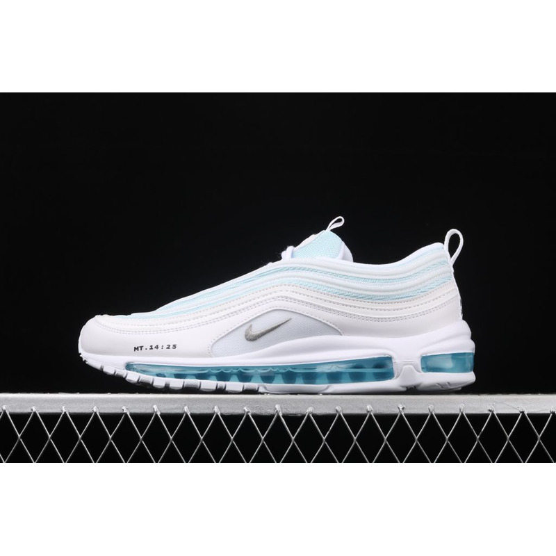 Mschf x Inri Air Max 97 Jesus Shoes Ice Blue Grey Black 3M Sneaker men women