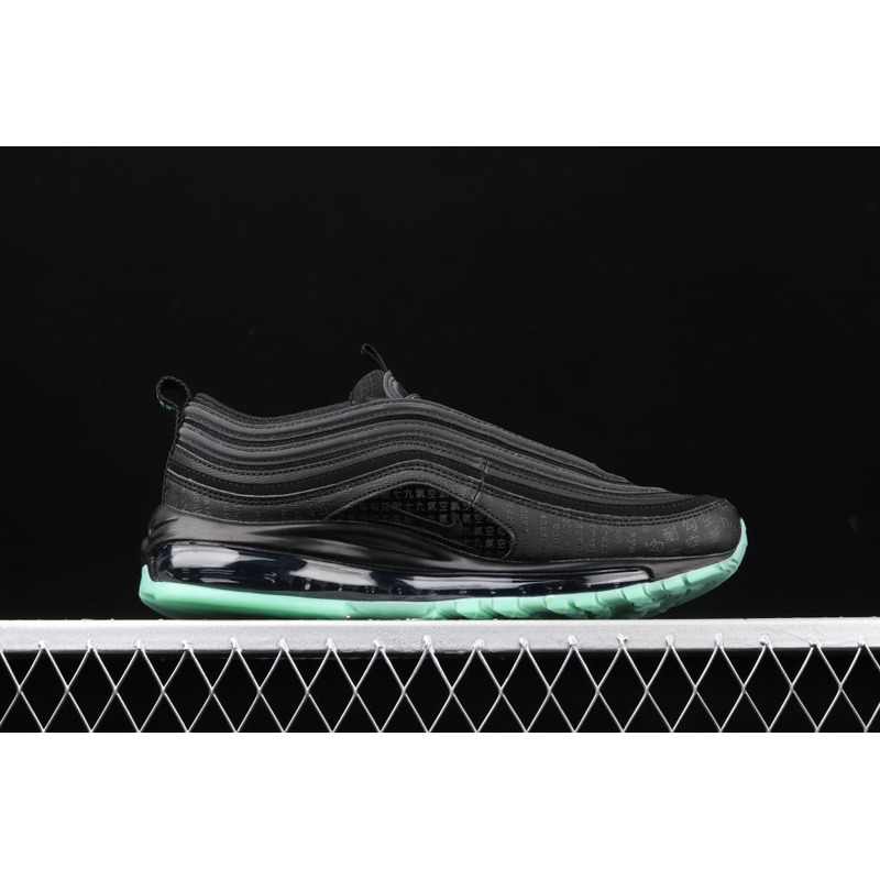 Nike Air Max 97 GLOW Black Green Luminous 921826 017 Sneaker men women