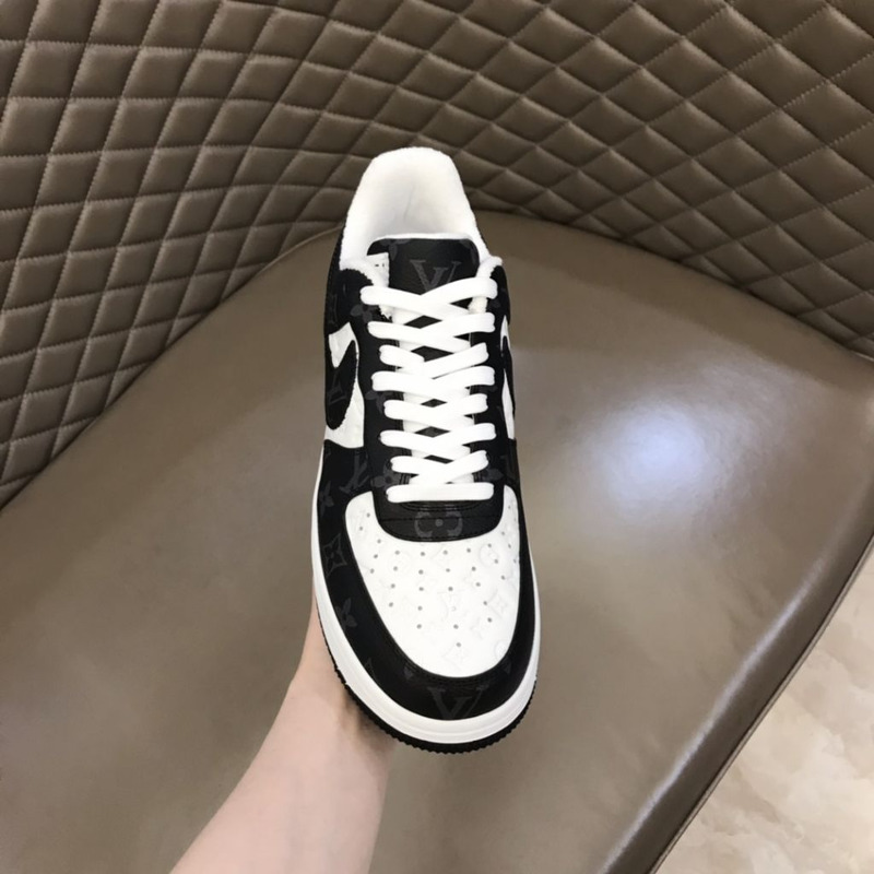 l**is V*t*n x nike air force 1 black white sneakers men women