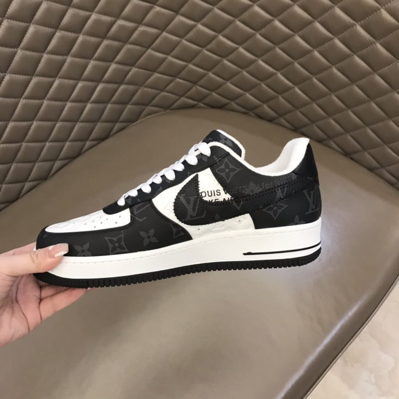 l**is V*t*n x nike air force 1 black white sneakers men women