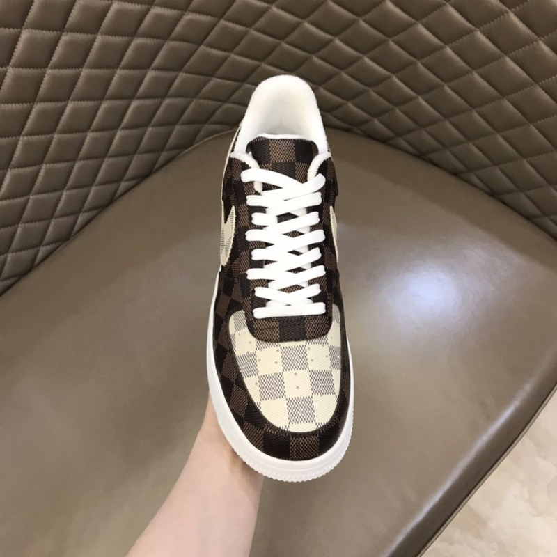 l**is V*t*n x nike air force 1 checkerboard sneakers men women