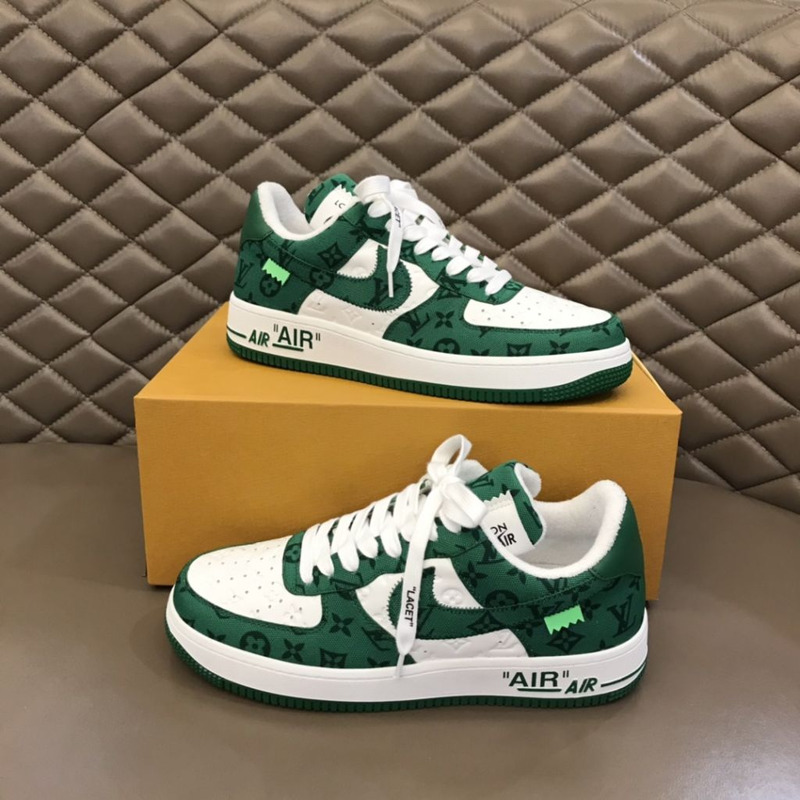 l**is V*t*n x nike air force 1 green sneakers men women