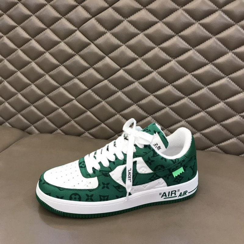 l**is V*t*n x nike air force 1 green sneakers men women