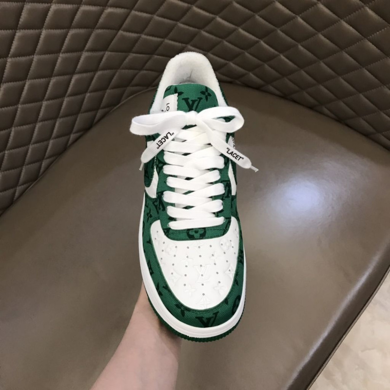 l**is V*t*n x nike air force 1 green sneakers men women