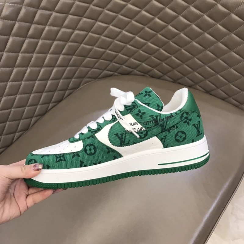 l**is V*t*n x nike air force 1 green sneakers men women