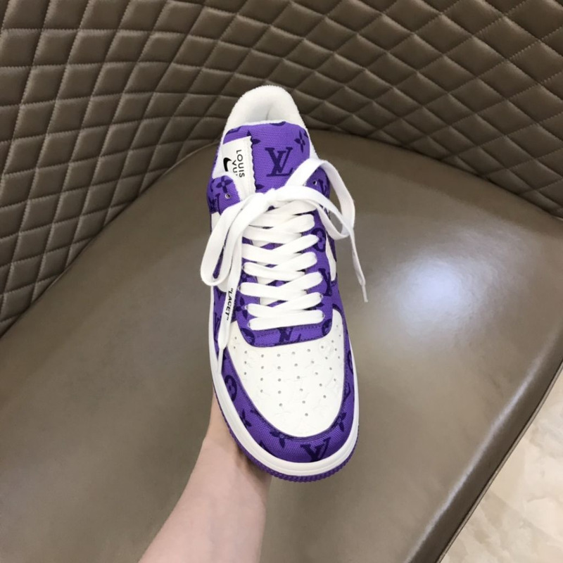 l**is V*t*n x nike air force 1 purple sneakers men women