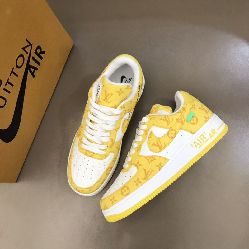 l**is V*t*n x nike air force 1 yellow sneakers