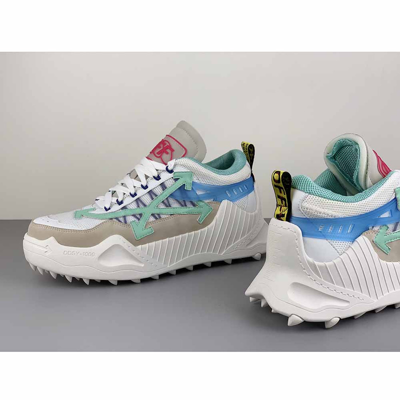 Off-White ODSY-1000 Sneakers in Green/Blue