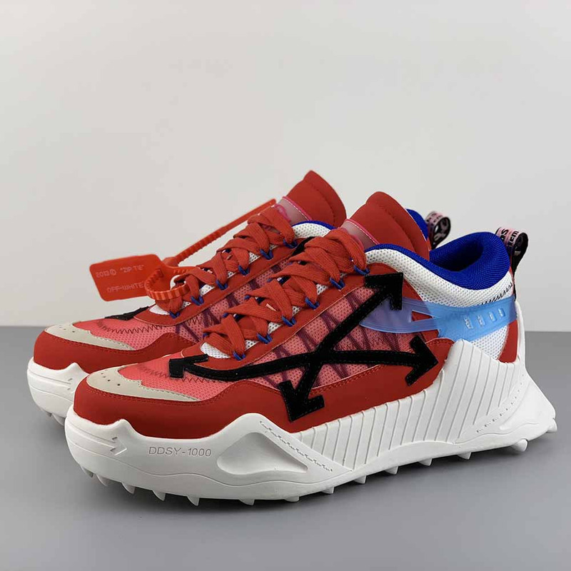 Off-White ODSY-1000 Sneakers in Red/Blue