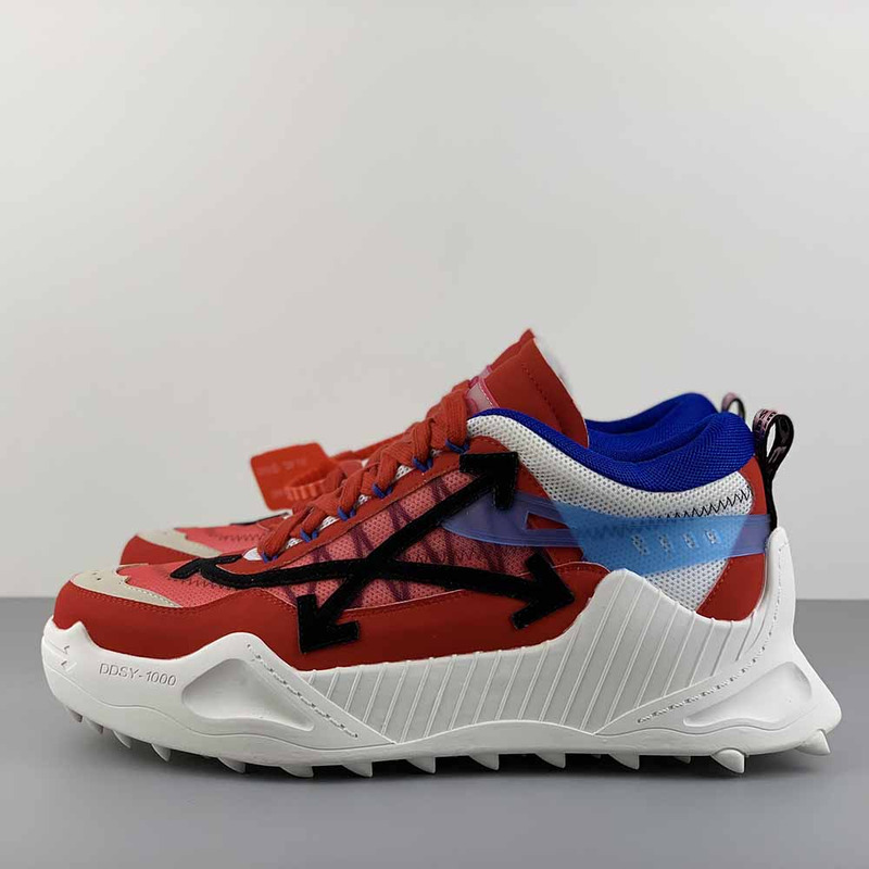 Off-White ODSY-1000 Sneakers in Red/Blue