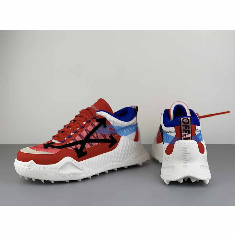 Off-White ODSY-1000 Sneakers in Red/Blue