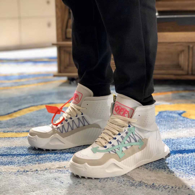 Off-White High Top Running Sneakers