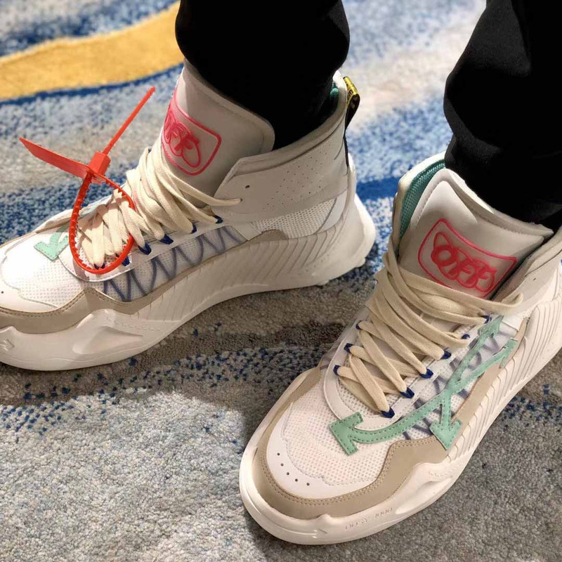 Off-White High Top Running Sneakers