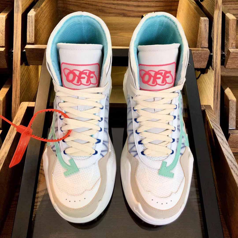 Off-White High Top Running Sneakers