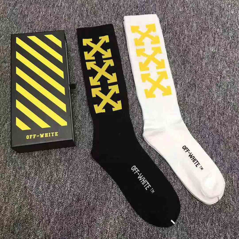 Off-White Wing Off Socks in Black & White