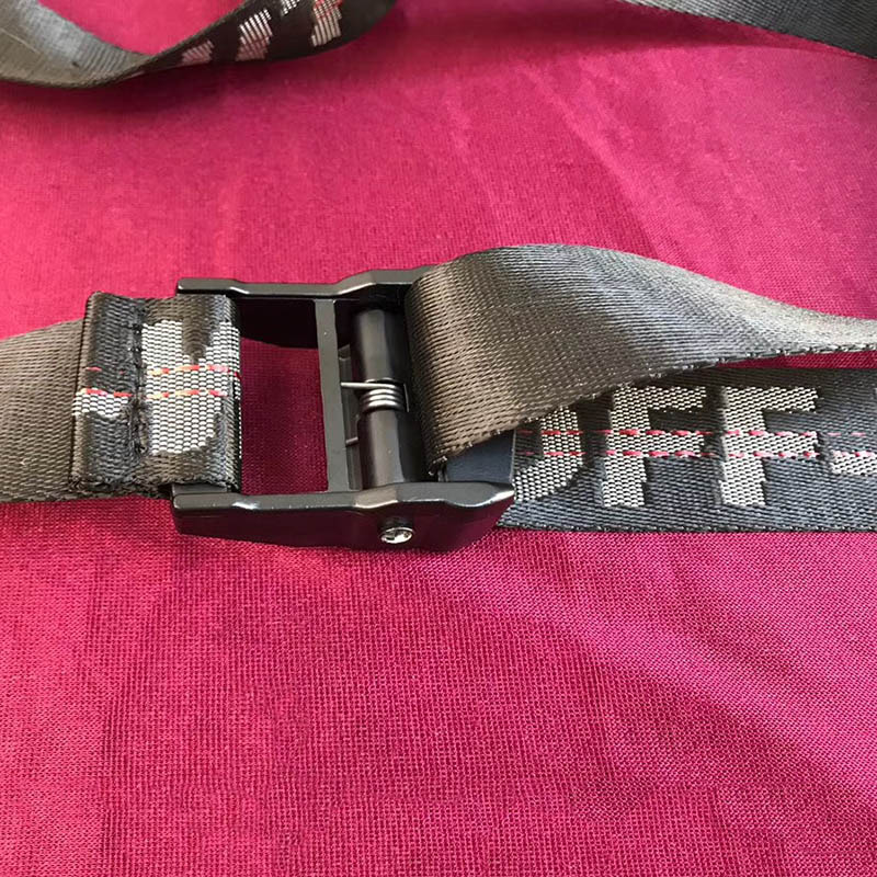 Off-White Waist Belt in Black With Black Buckle