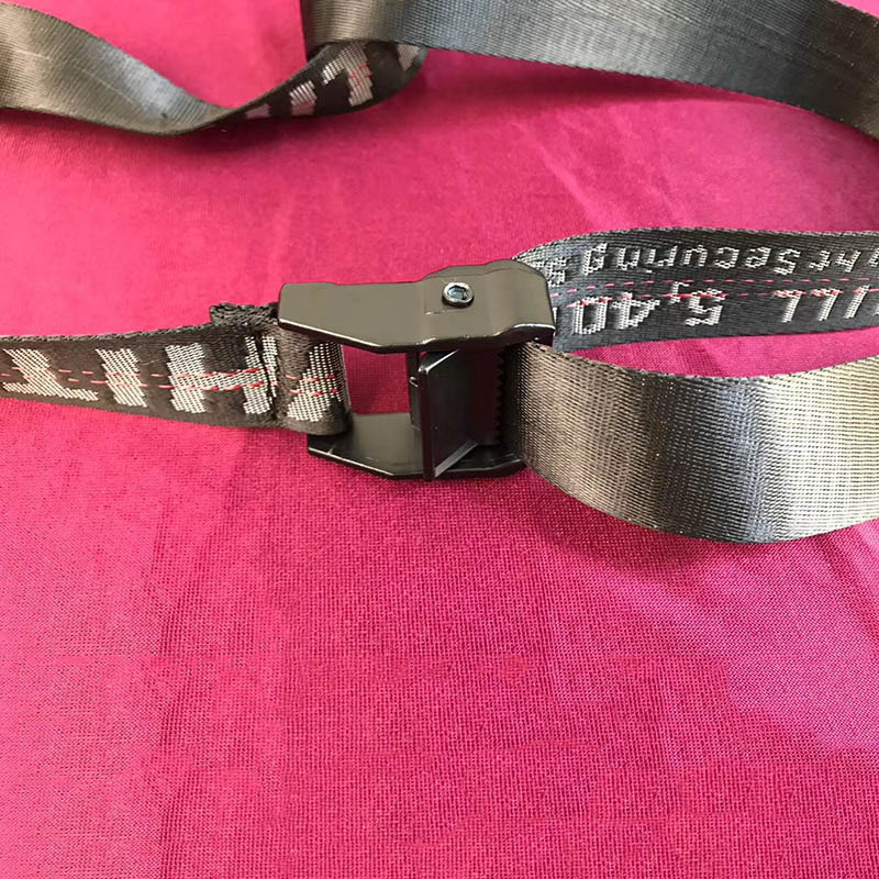 Off-White Waist Belt in Black With Black Buckle