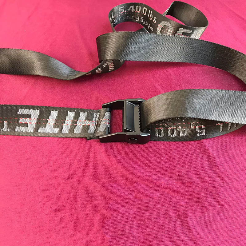 Off-White Waist Belt in Black With Black Buckle