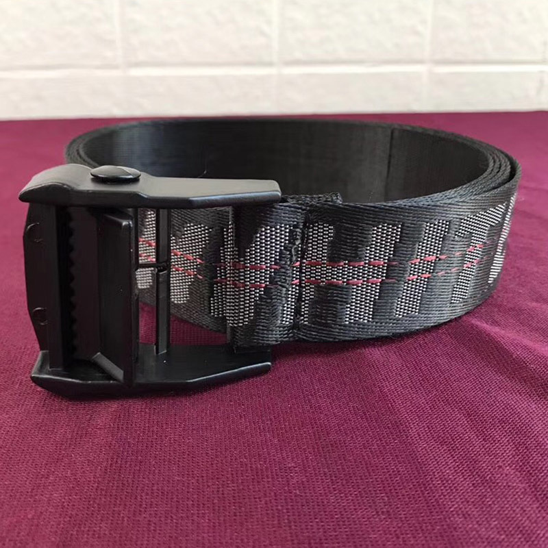 Off-White Waist Belt in Black With Black Buckle