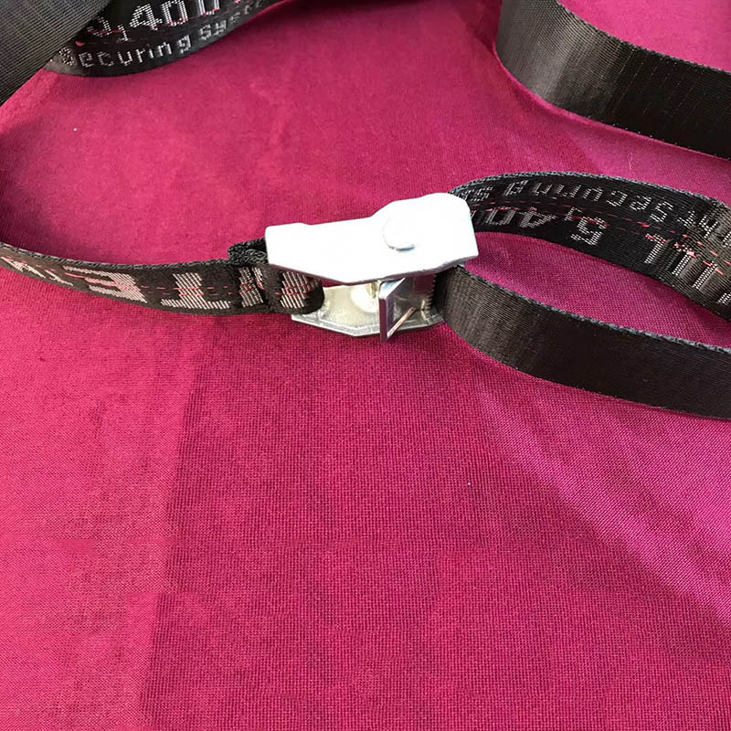 Off-White Waist Belt in Black With Silver Buckle