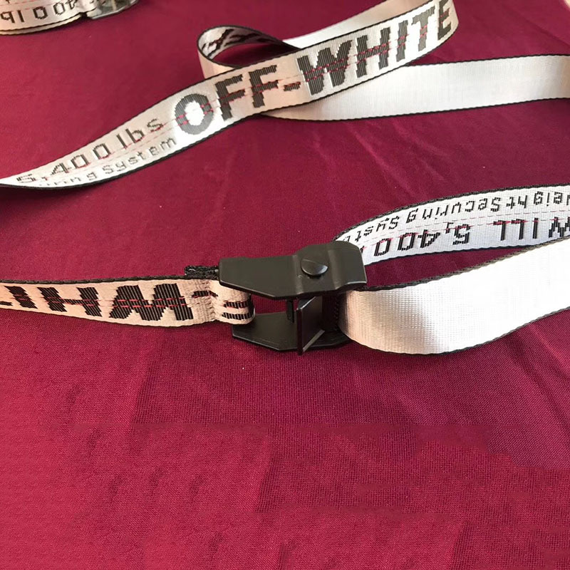 Off-White Waist Belt in White With Black Buckle